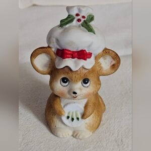 Vintage 1980 Jasco "Critter Bell" Mouse Bell Figurine